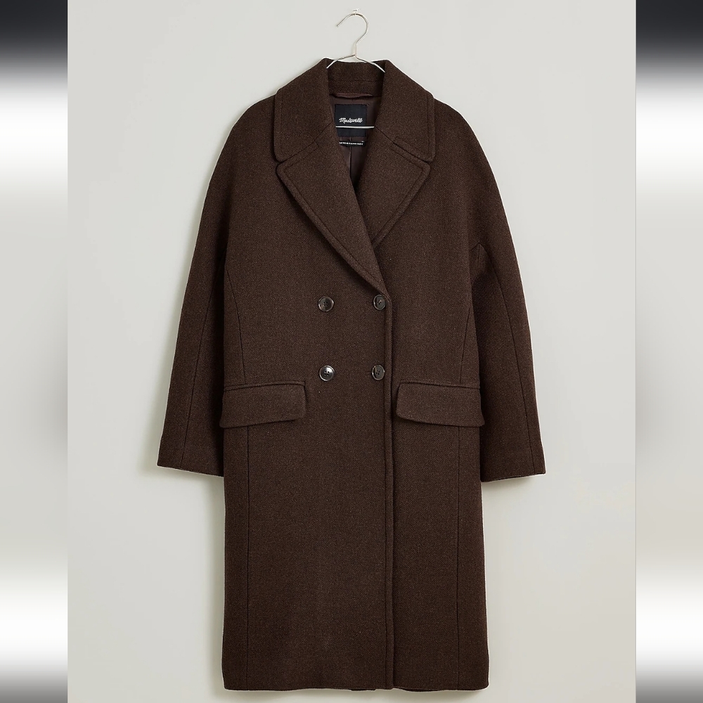 NWT Madewell Gianna Coat in Insuluxe Fabric